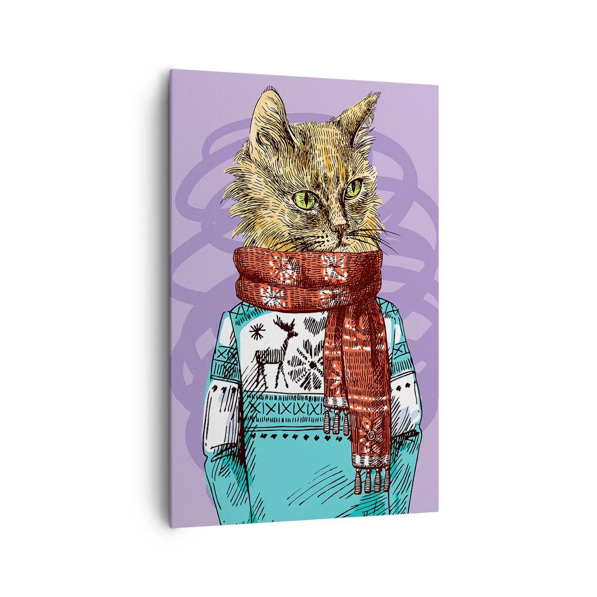 Quadro em tela - Gato não só de botas - 80x120 cm