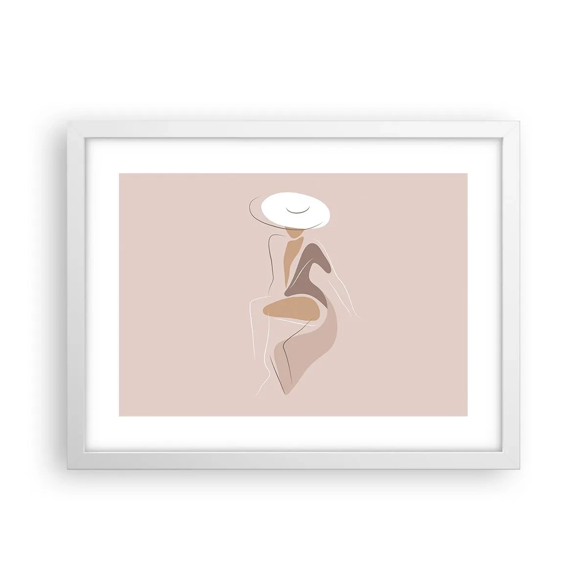 Pôster em moldura branca - Ser uma dama - 40x30 cm