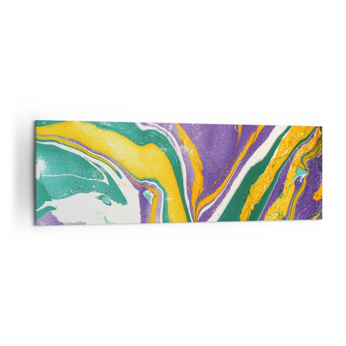 Quadro em tela - Ondas de cor - 160x50 cm