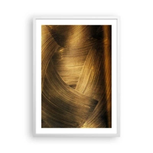 Pôster em moldura branca - No labirinto dourado - 50x70 cm