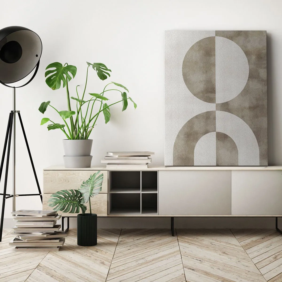 Quadro em tela - Semelhanças e diferenças - 65x120 cm