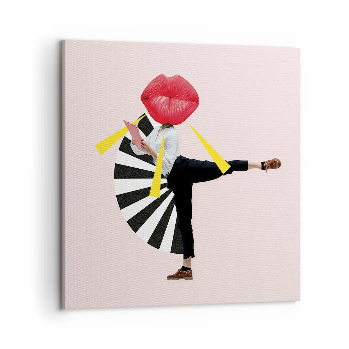 Quadro em tela - Arte pop surreal - 50x50 cm