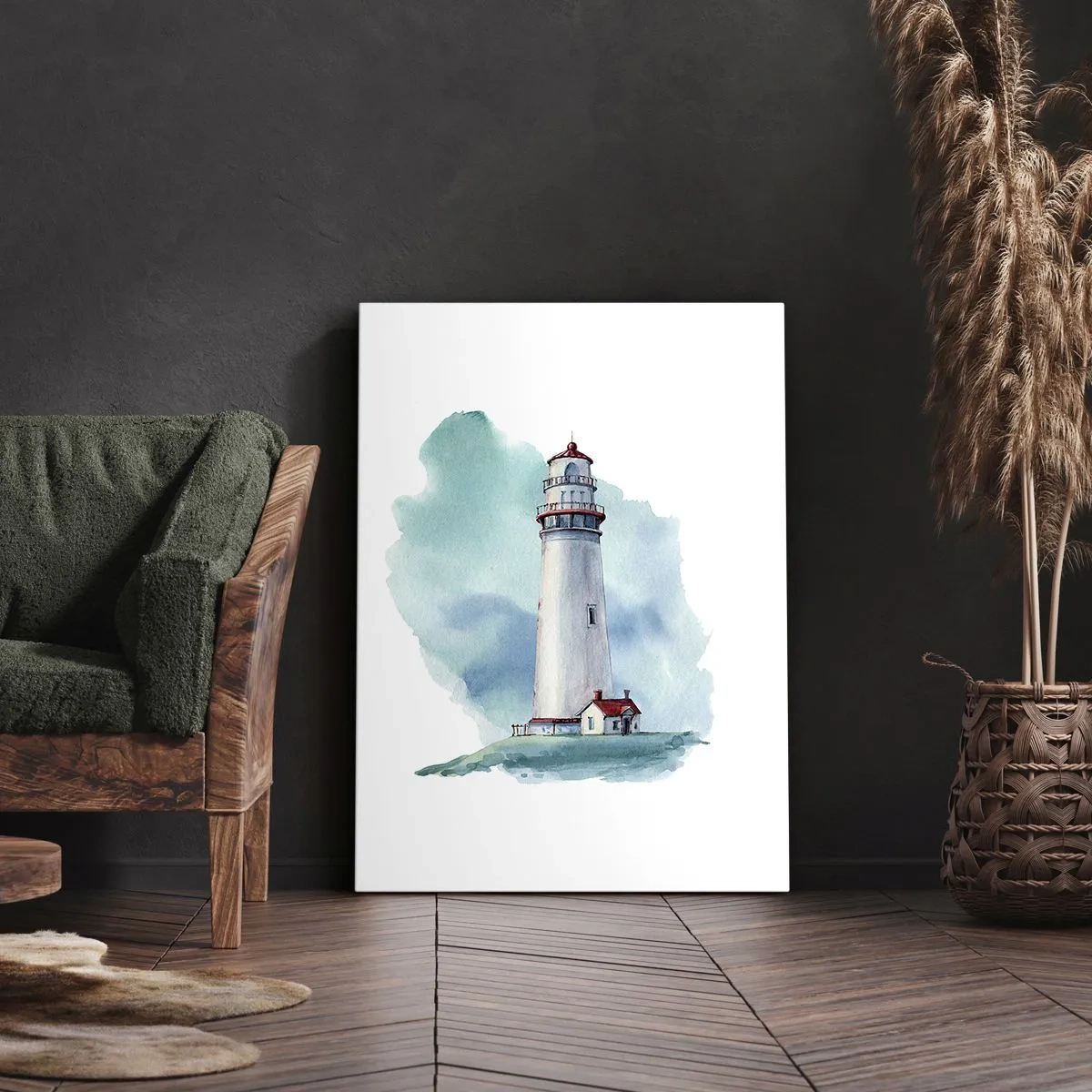 Quadro em tela - A gentil irmã do azul - 50x70 cm