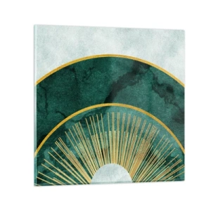 Quadro em vidro - Outro sistema solar - 30x30 cm