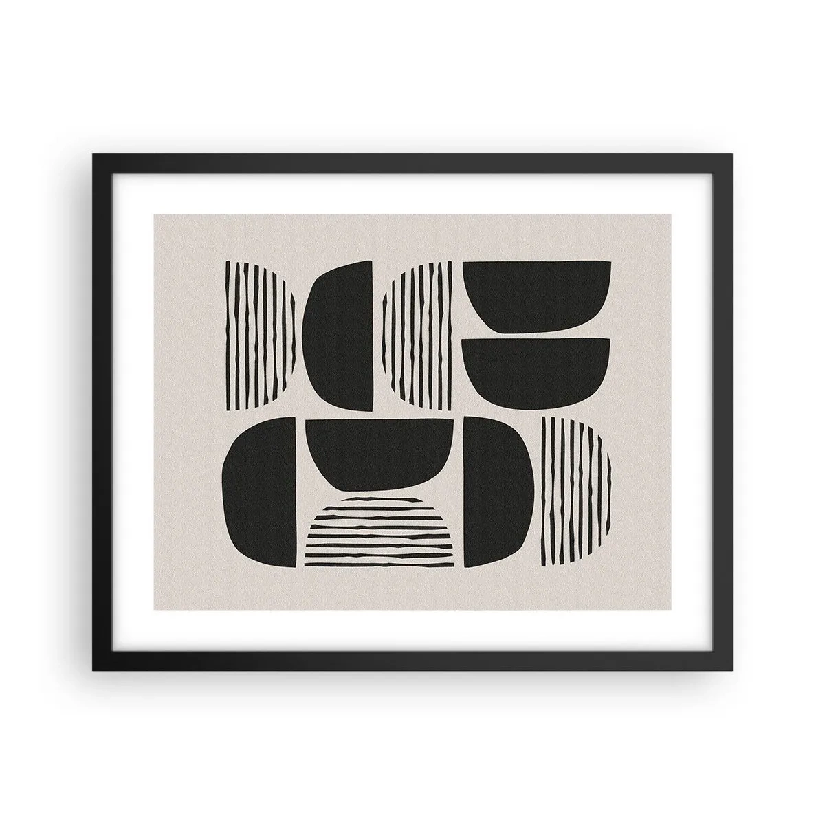 Pôster com moldura preta - Ofertas indiferentes - 50x40 cm