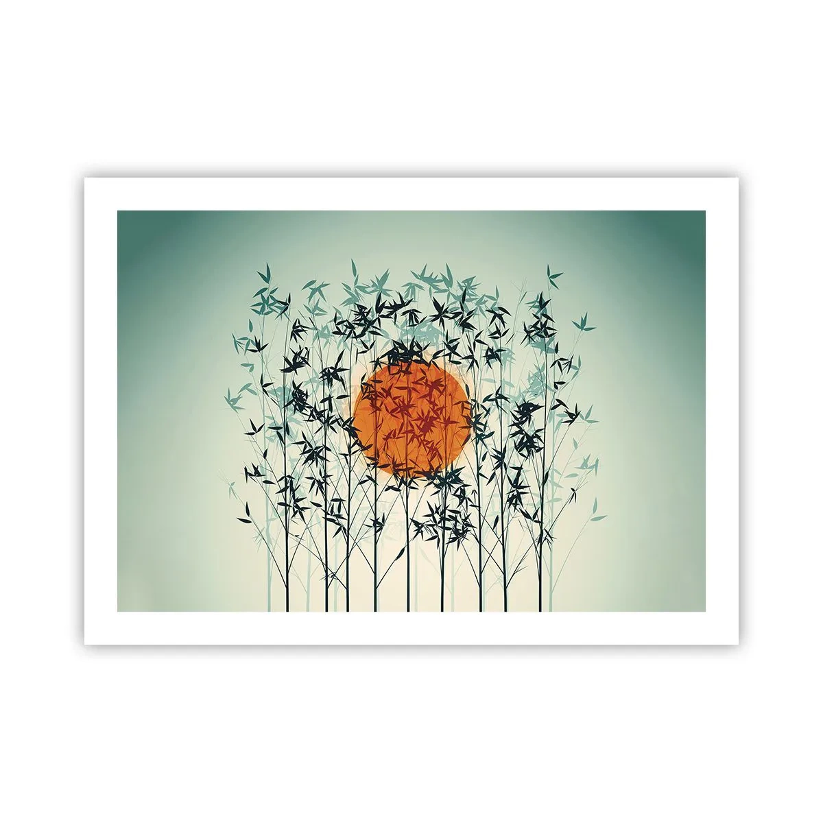 Pôster - Sol japonês - 70x50 cm