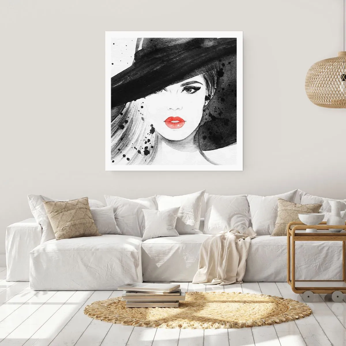 Pôster - Dama de Preto - 60x60 cm