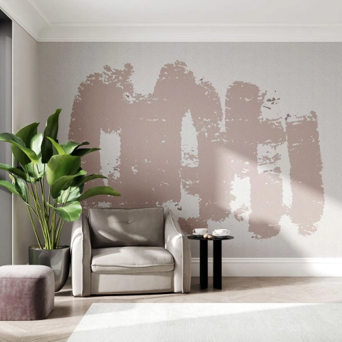 Papel de Parede Autocolante Deluxe Sticker - Abstração em rosa suave - Abstração, Vazio, Minimalismo - 100x70 cm