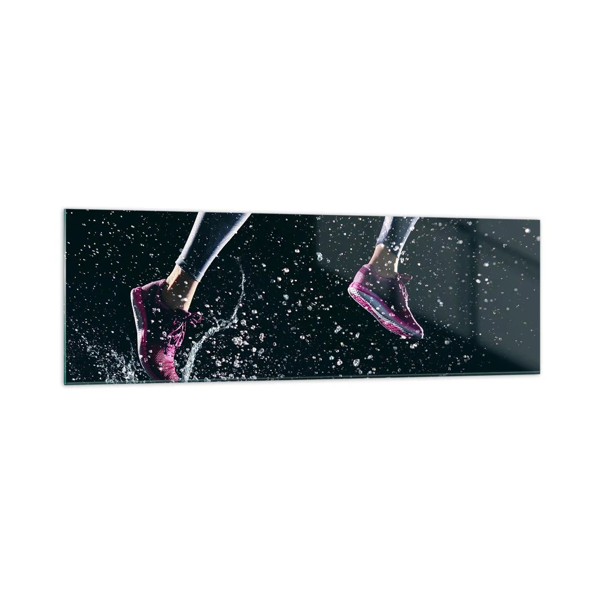 Quadro em vidro - Quanta força nas pernas - 160x50 cm