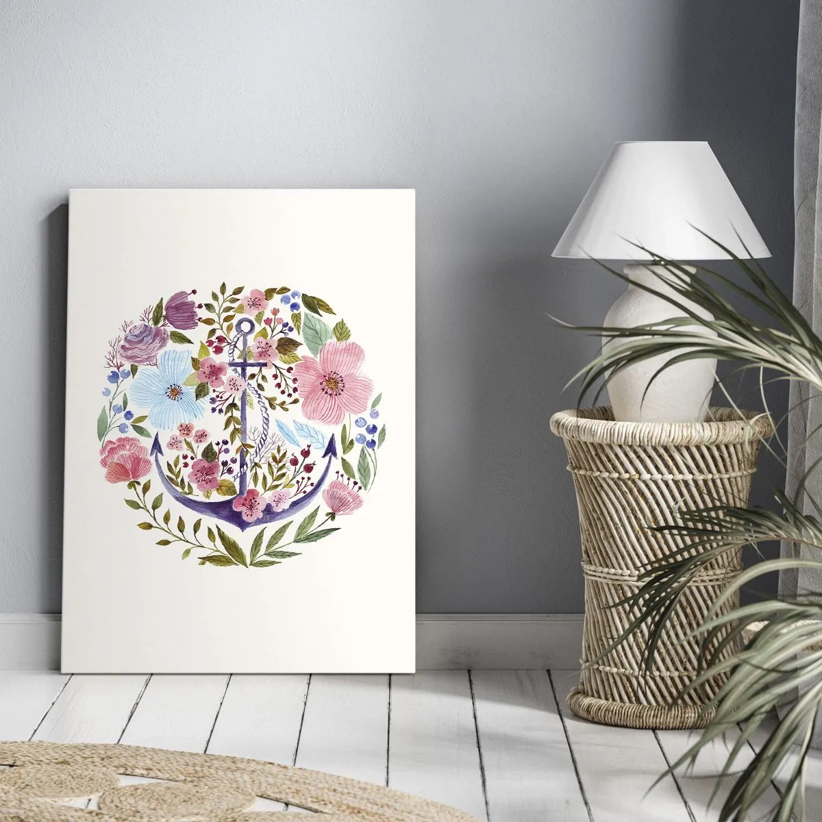 Quadro em tela - O bom sonho de um marinheiro - 45x80 cm