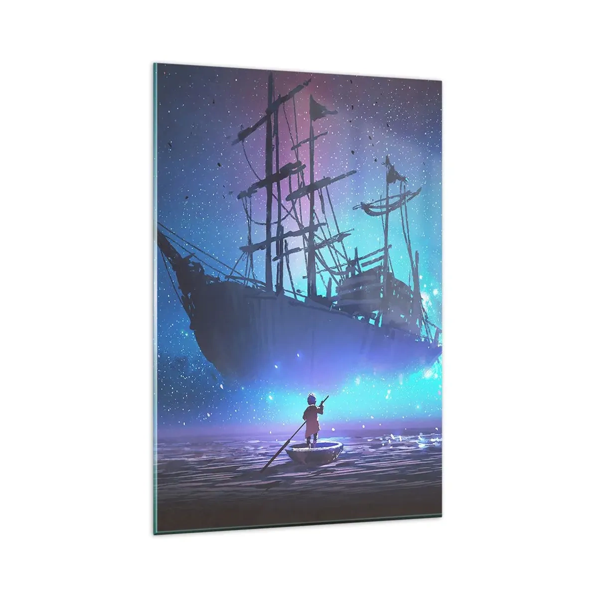 Quadro em vidro - Um encontro com o mito do mar - 80x120 cm