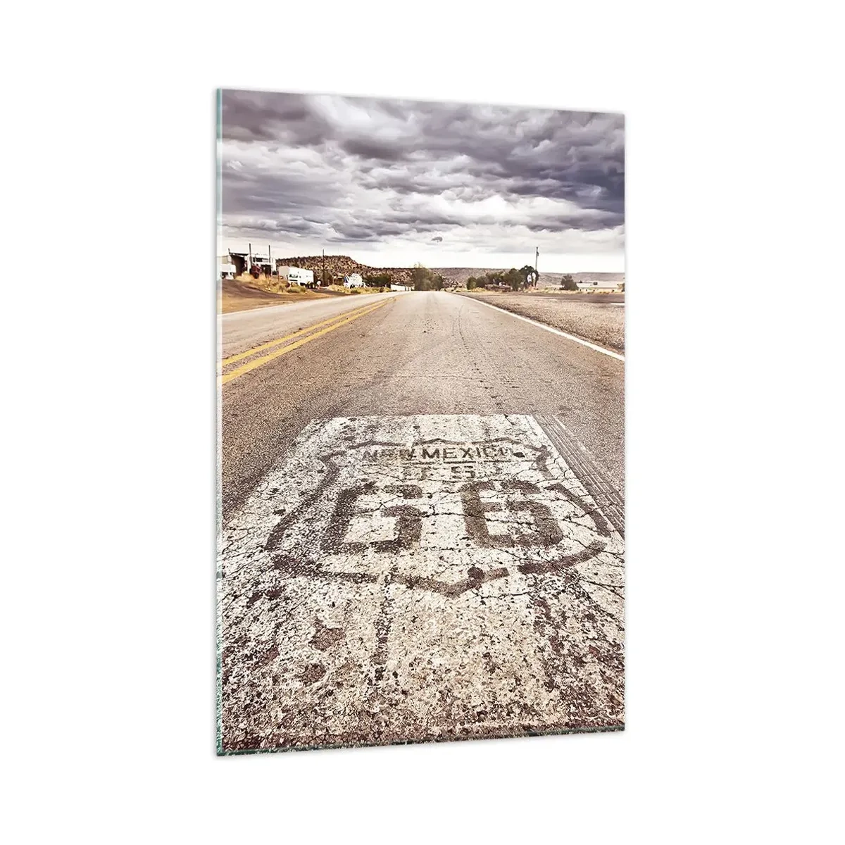 Quadro em vidro - Mother Road - uma lenda americana - 80x120 cm
