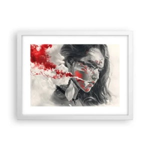 Pôster em moldura branca - Nos fumos do absurdo - 40x30 cm