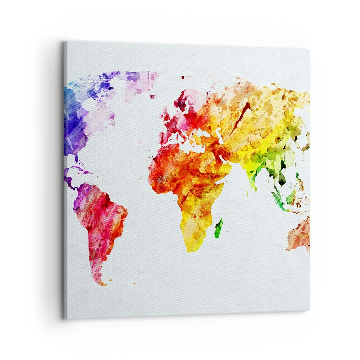 Quadro em tela - Todas as cores do mundo - 50x50 cm