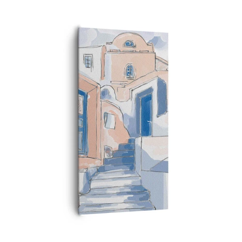 Quadro em tela - Cidade exótica - 65x120 cm