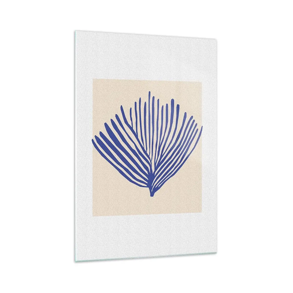 Quadro em vidro - Ventilador azul - 70x100 cm