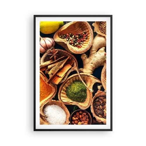 Pôster com moldura preta - Leve o que quiser - 61x91 cm