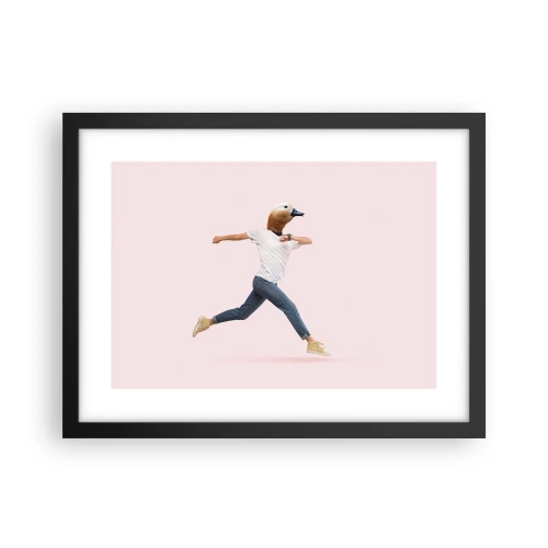 Pôster com moldura preta - Uma pitada de absurdo - 40x30 cm