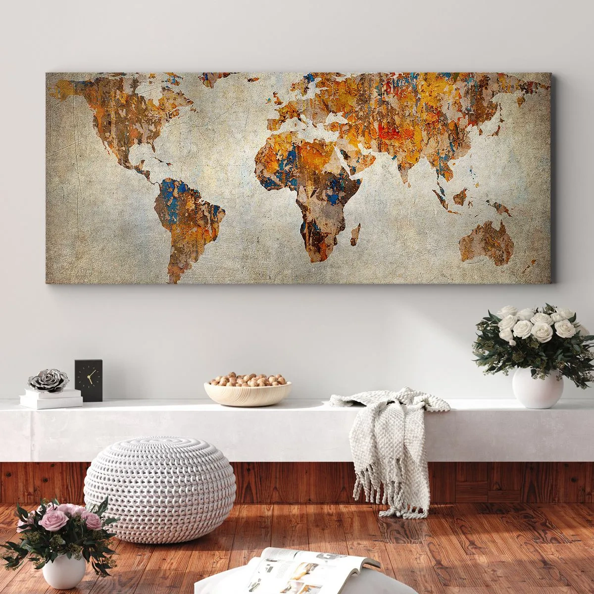 Quadro em tela - Um mundo verdadeiramente grande - 160x50 cm
