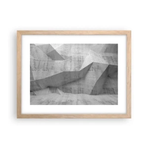 Pôster com moldura de carvalho claro - Um verdadeiro desafio - 40x30 cm