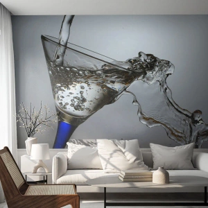 Papel de Parede Standard Eco - Água cristalina em vidro cristal - Vidro, Coquetel, Gastronomia - 250x175 cm