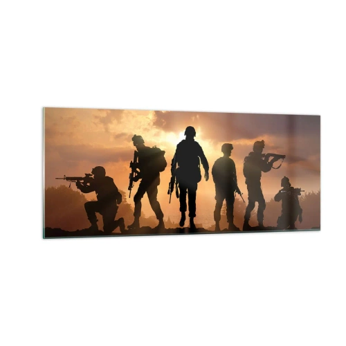 Quadro em vidro - Brothers in arms - 100x40 cm