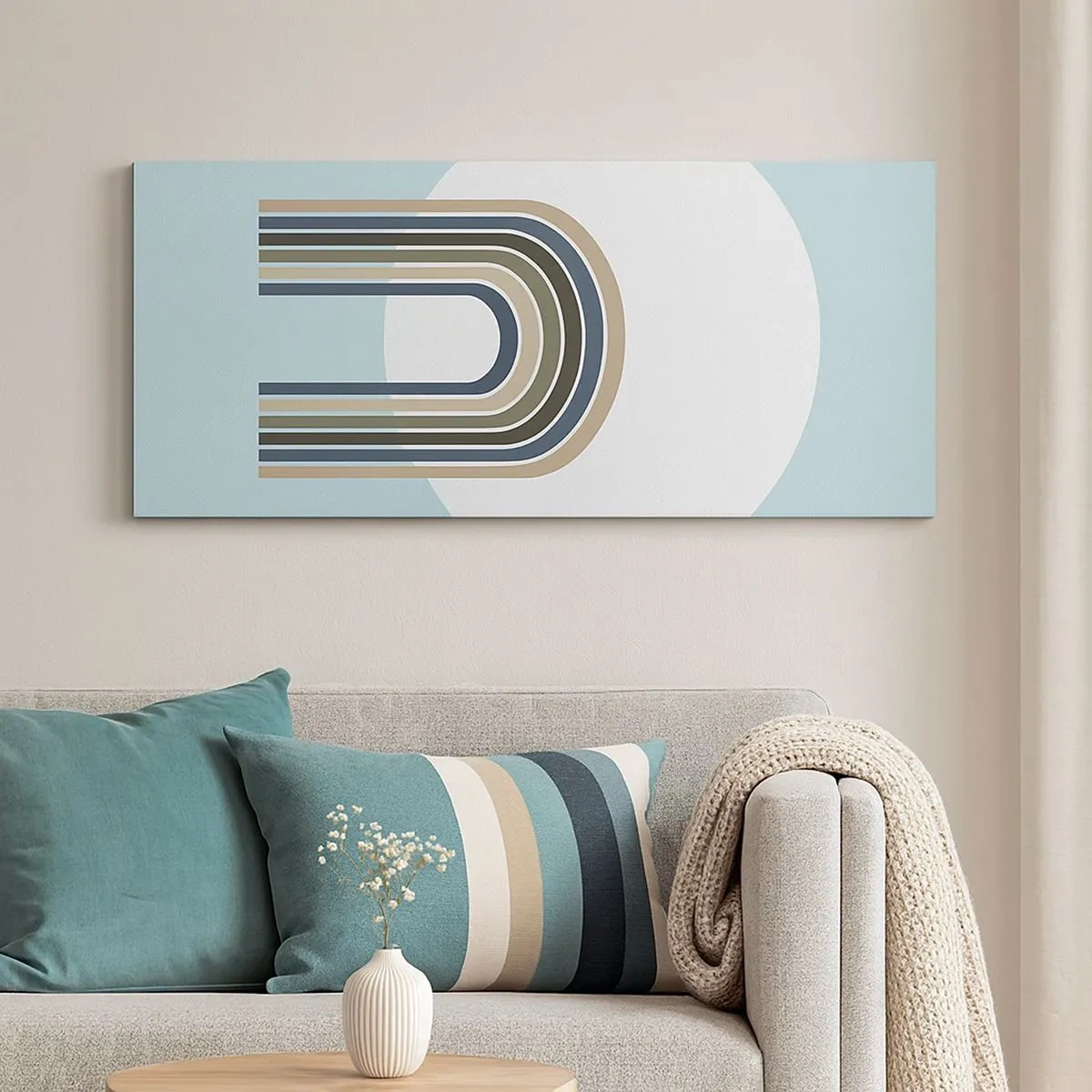 Quadro em tela - Atração irresistível - 100x40 cm