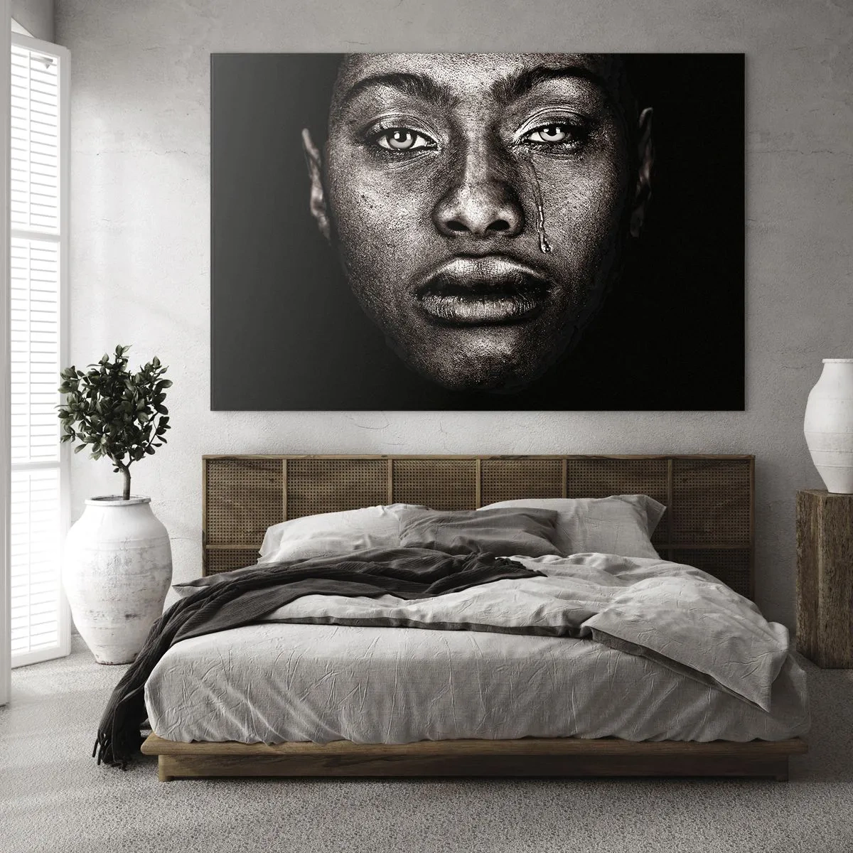 Quadro em vidro - Uma lágrima - 100x70 cm