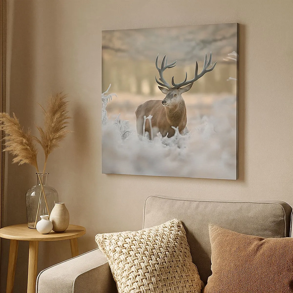 Quadro em tela - Uma manhã fresca - 30x30 cm