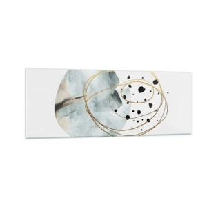 Quadro em vidro - No abraço ao espaço - 140x50 cm