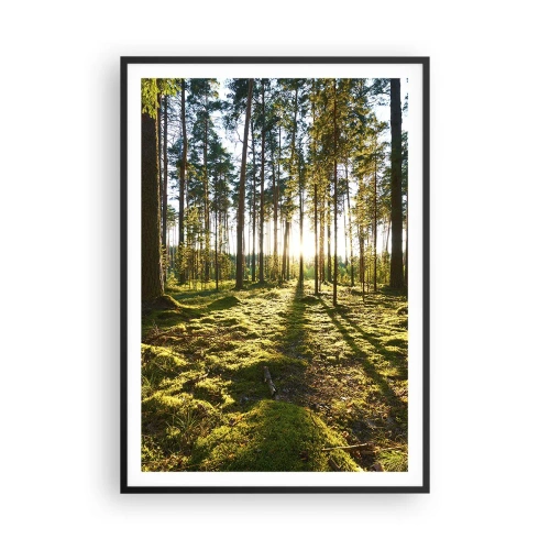 Pôster com moldura preta - ...Além das sete florestas - 70x100 cm