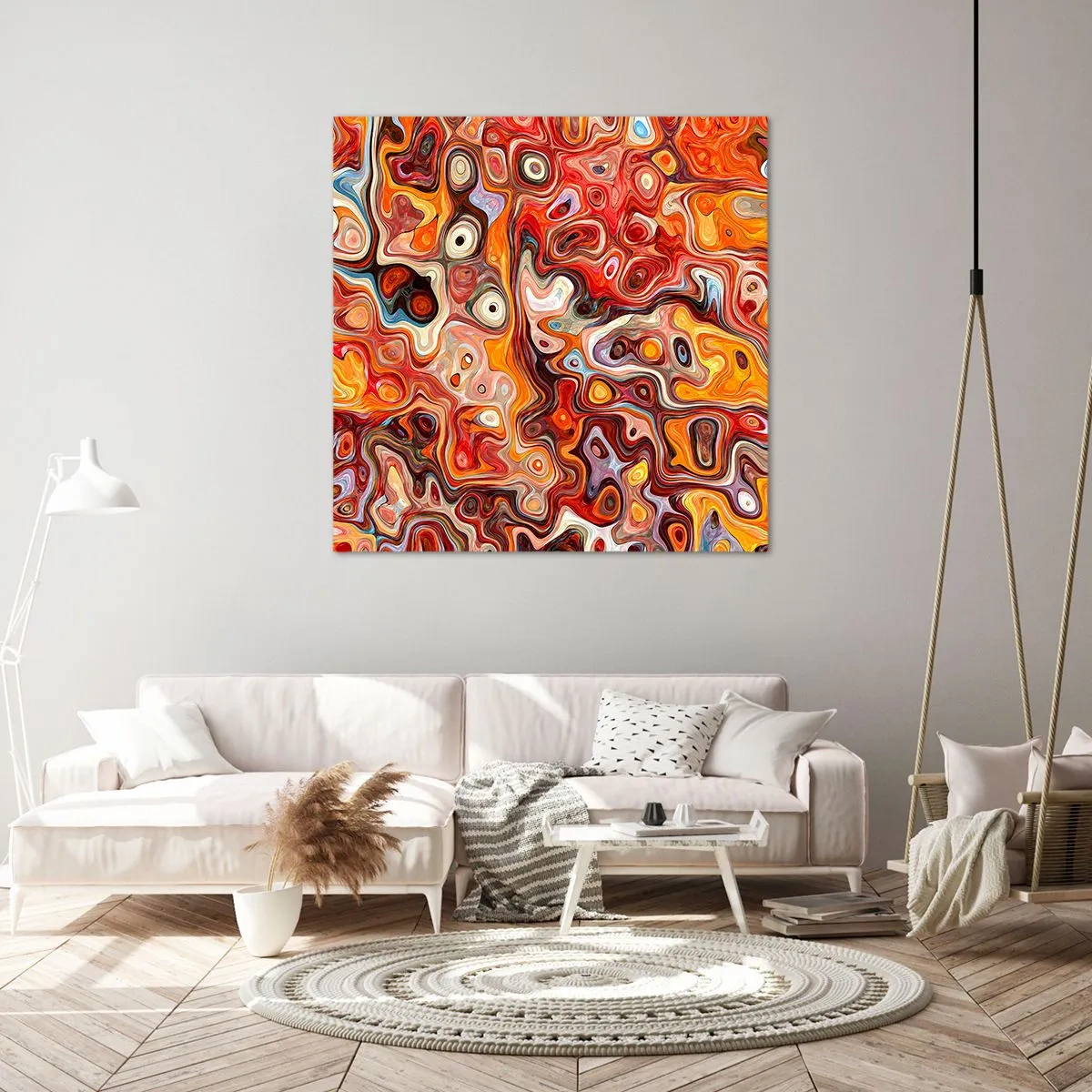 Quadro em tela - Se as nozes tivessem derretido no mel - 60x60 cm