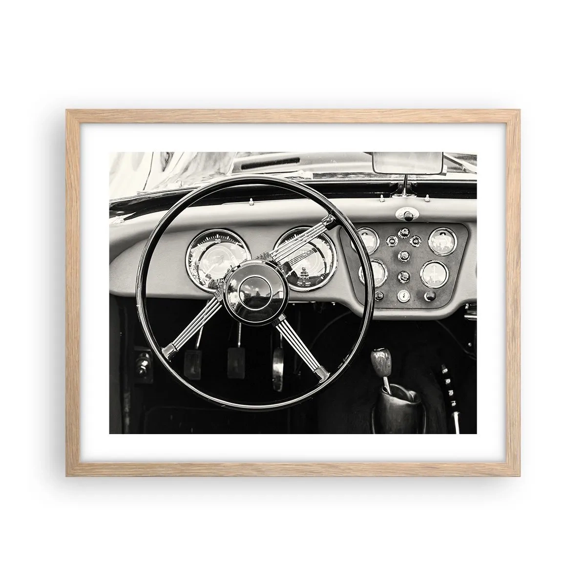 Pôster com moldura de carvalho claro - Um sonho de colecionador - 50x40 cm