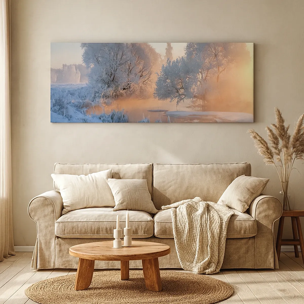 Quadro em tela - Tudo brilha como cristal ao sol - 30x30 cm