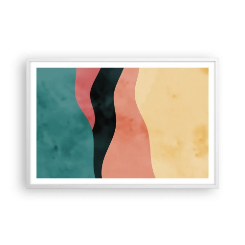 Pôster em moldura branca - Incompatibilidade compatível - 91x61 cm