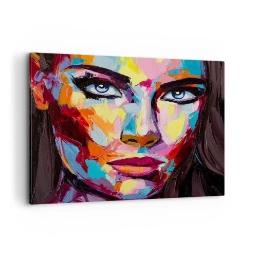 Quadro em tela - A alma também é colorida - 100x70 cm