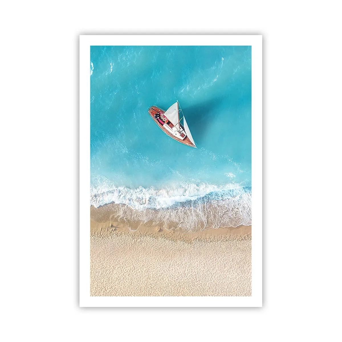 Pôster - No limite do azul e do ouro - 61x91 cm