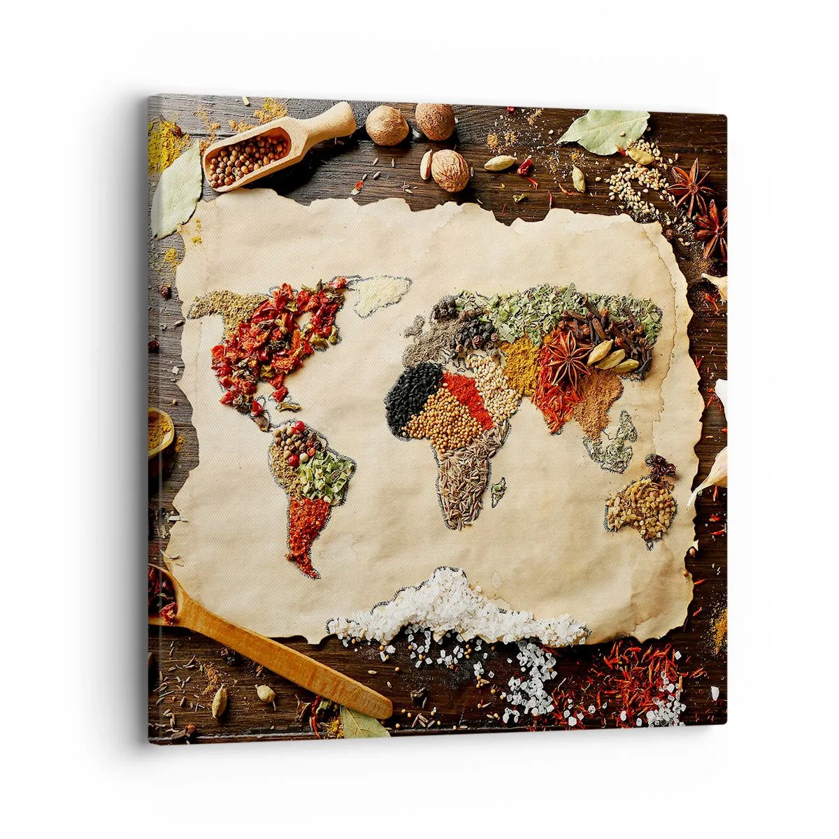 Quadro em tela - Todos os gostos do mundo - 30x30 cm