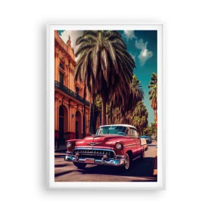 Pôster em moldura branca - Ainda em Havana - 70x100 cm