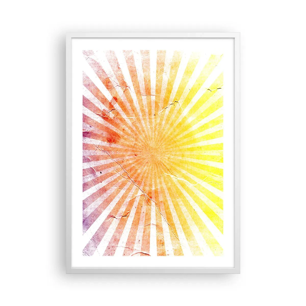 Pôster em moldura branca - Nasceres e entardeceres - 50x70 cm