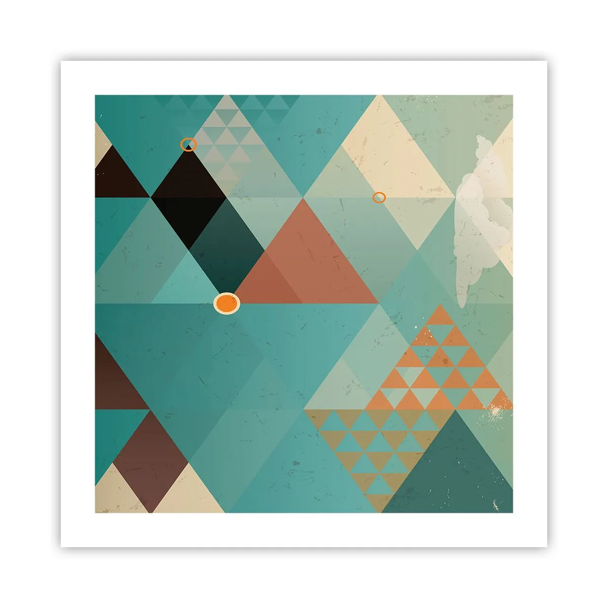 Pôster - A unidade de muitos, os muitos da unidade - 50x50 cm