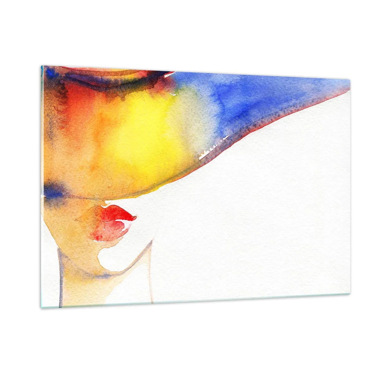 Quadro em vidro - Retrato de uma dama    - 120x80 cm