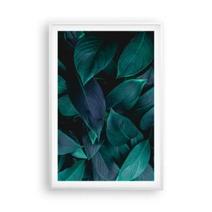 Pôster em moldura branca - Verde em si - 61x91 cm