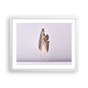 Pôster em moldura branca - Contra o nada - 50x40 cm