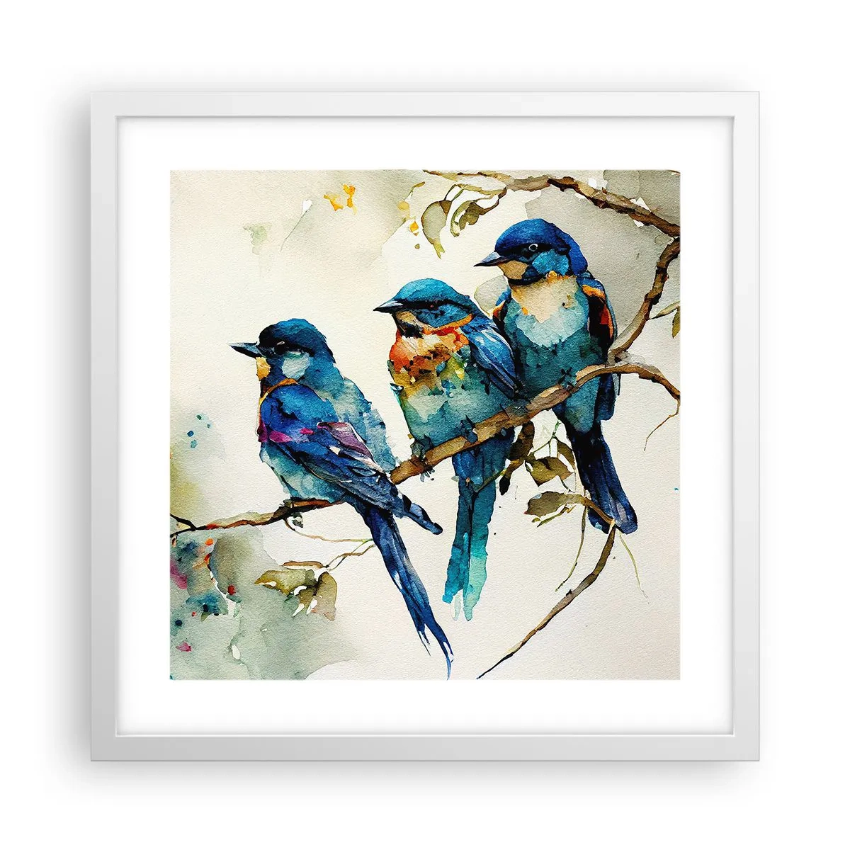 Pôster em moldura branca - Ele ficou ofendido? - 40x40 cm