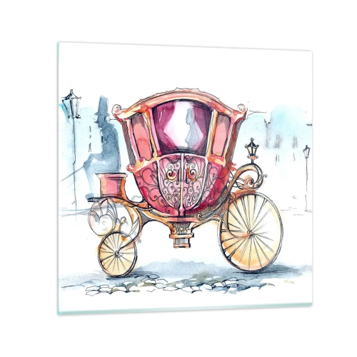 Quadro em vidro - Para um casamento ou para um baile? - 30x30 cm