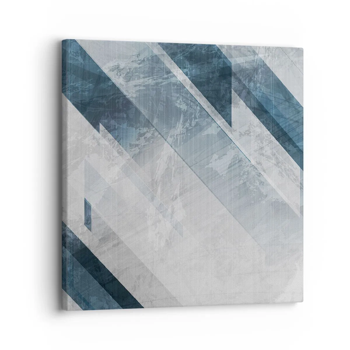 Quadro em tela - Arte espacial – movimento cinzento - 30x30 cm