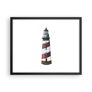 Pôster com moldura preta - Sempre em guarda - 50x40 cm