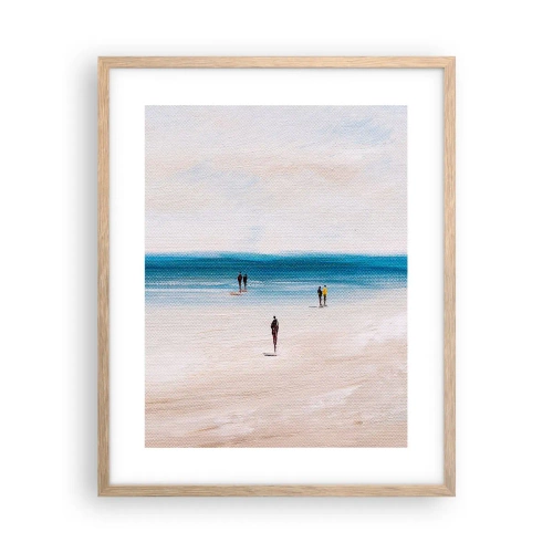 Pôster com moldura de carvalho claro - Uma necessidade natural - 40x50 cm