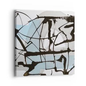 Quadro em tela - Azul mesmo assim - 30x30 cm